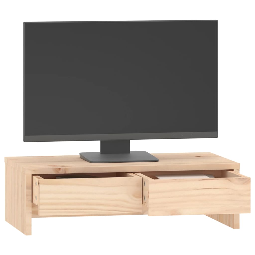 Support d'écran 50x27x15 cm Bois massif pin