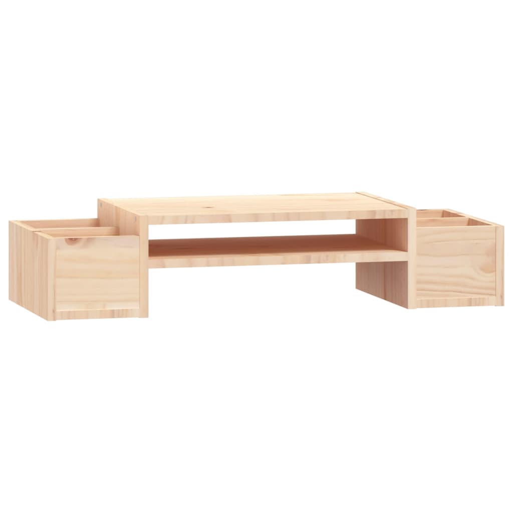 Support d'écran 70x27,5x15 cm en pin massif