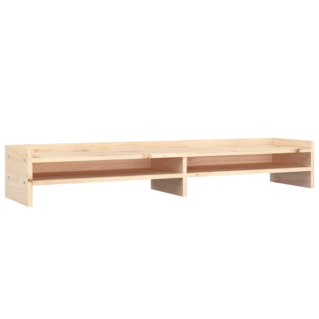 Monitor Stand 100x24x16 cm Solid Pine