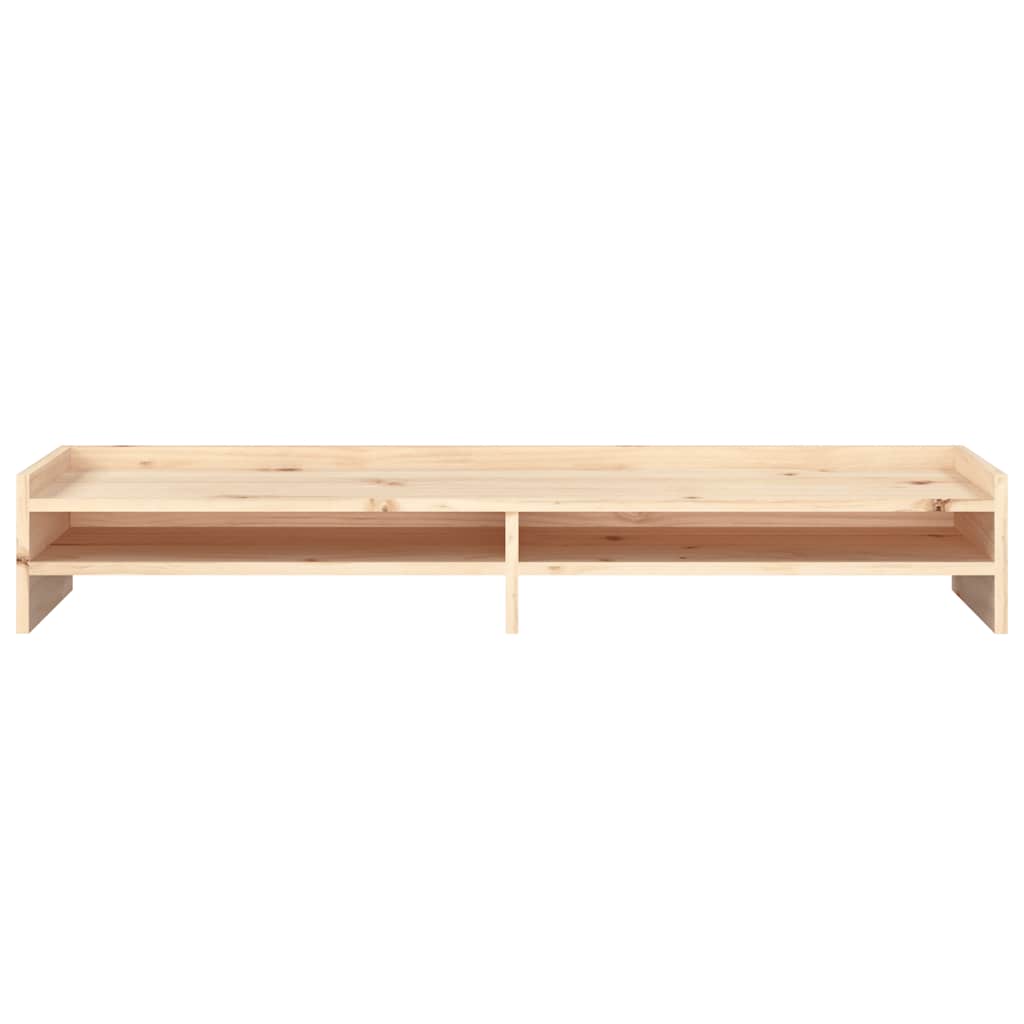 Monitor Stand 100x24x16 cm Solid Pine