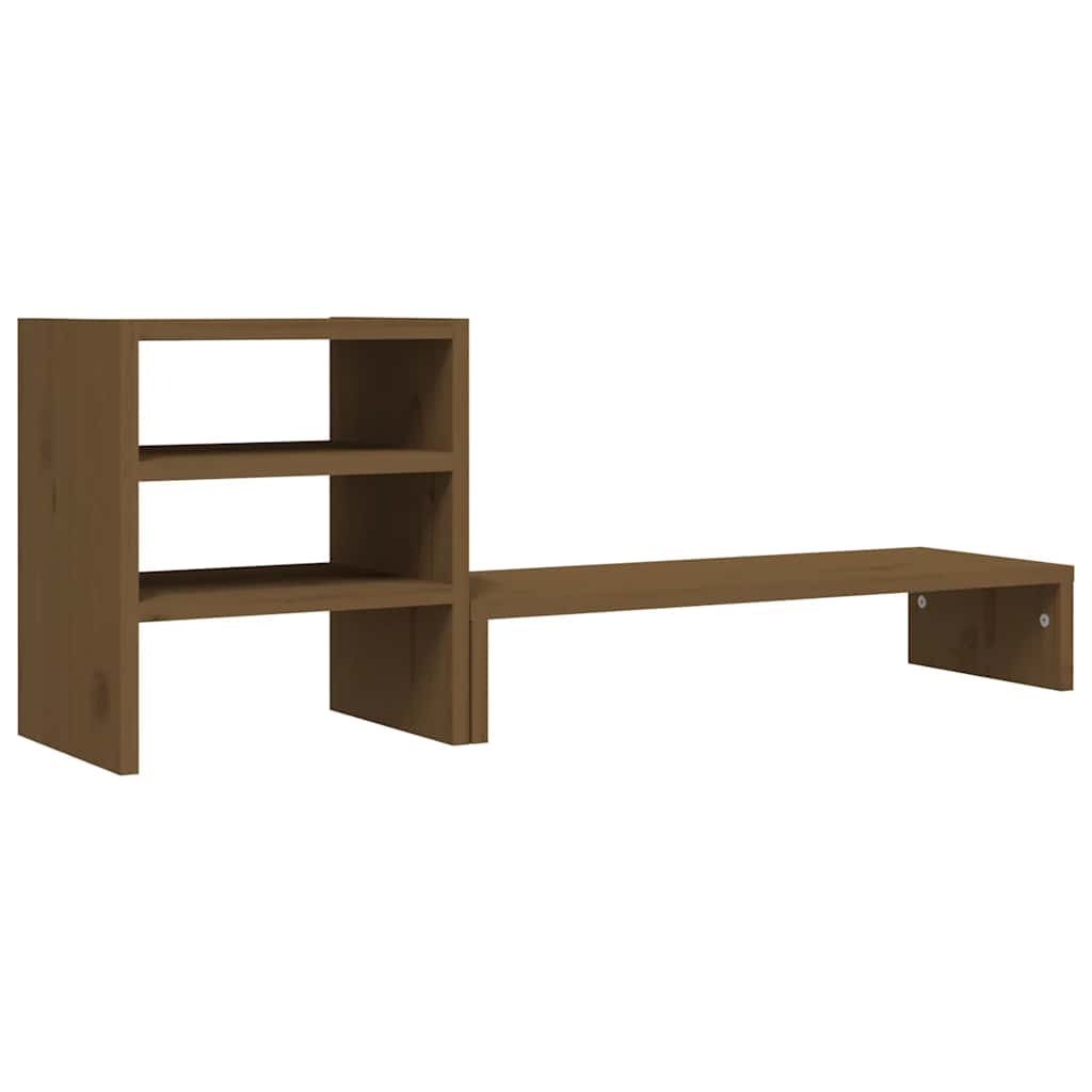 Support d'écran Marron Miel 81x20x30 cm Pin Massif