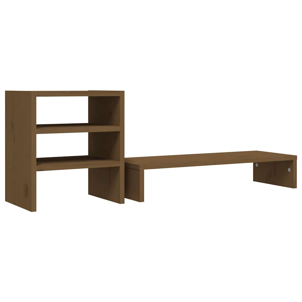 Support d'écran Marron Miel 81x20x30 cm Pin Massif