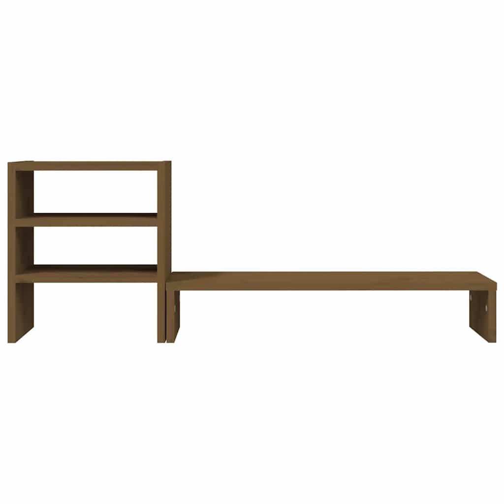 Support d'écran Marron Miel 81x20x30 cm Pin Massif