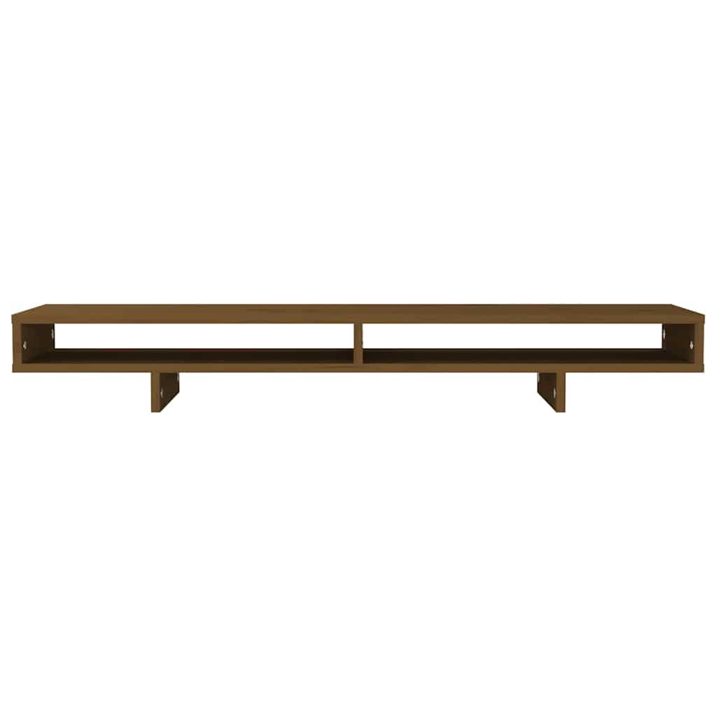 Support d'écran Marron Miel 100x27x14 cm Pin Massif