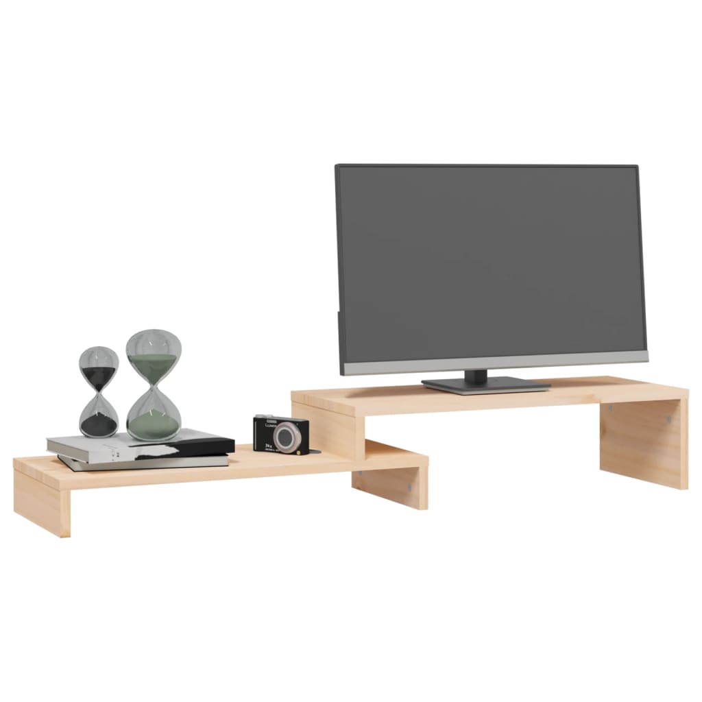 Support pour moniteur (52-101)x22x14 cm, pin massif