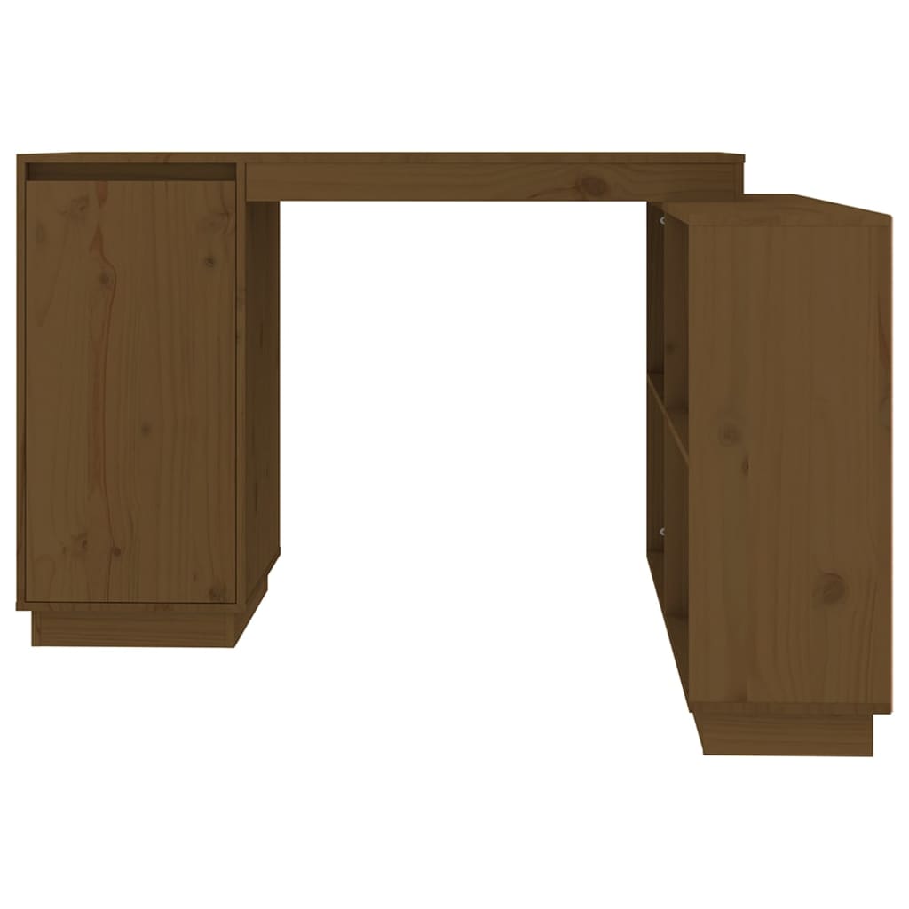 Bureau marron miel 110x50x75 cm pin massif