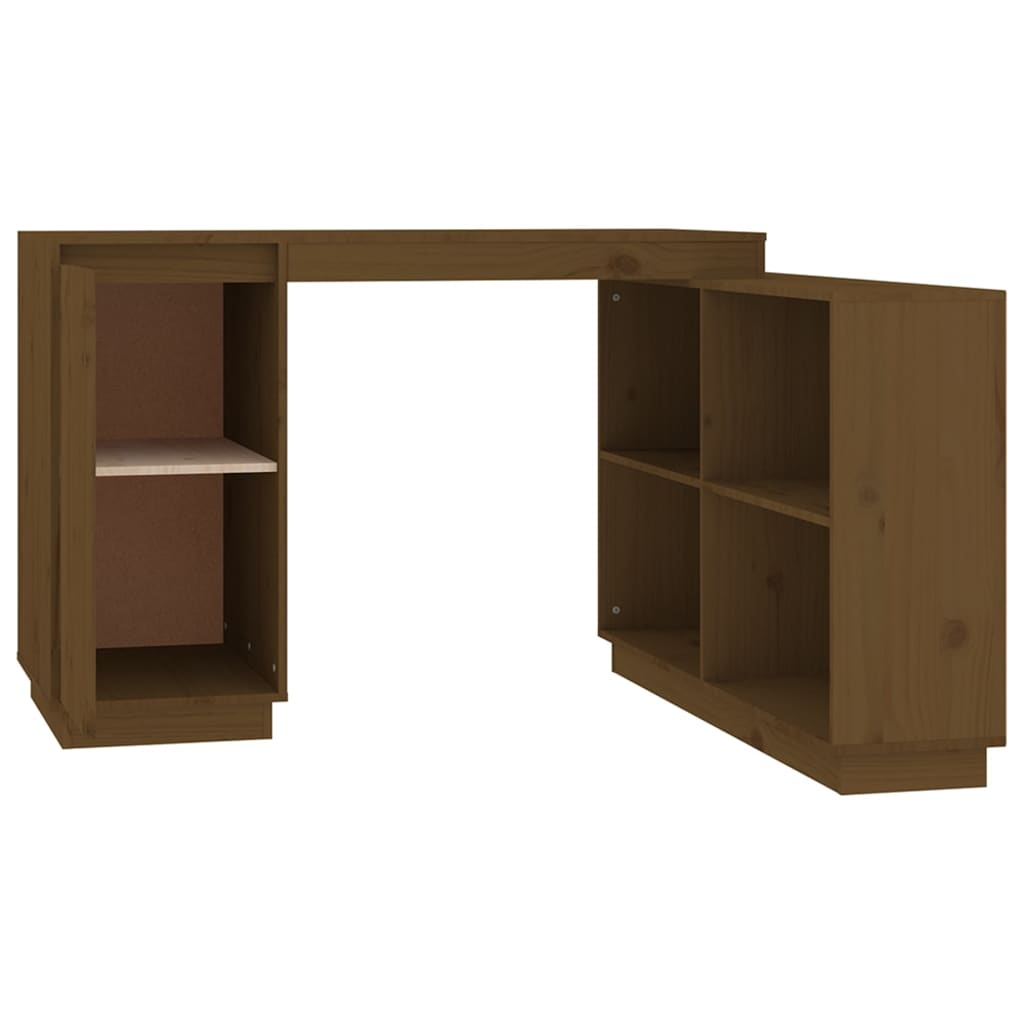Bureau marron miel 110x50x75 cm pin massif