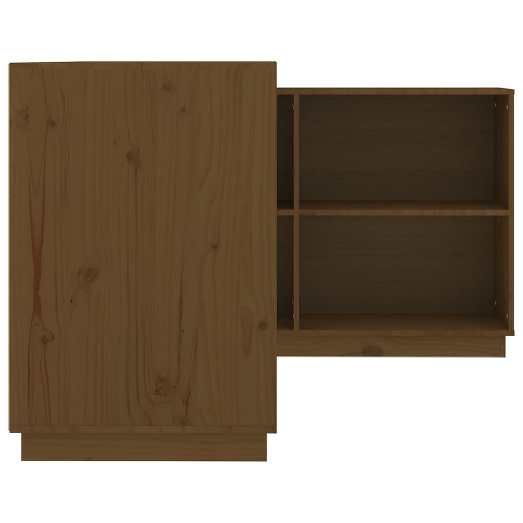 Bureau marron miel 110x50x75 cm pin massif