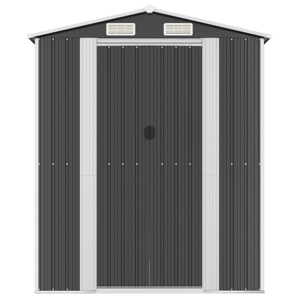 Geräteschuppen Anthrazit 192x606x223 cm Verzinkter Stahl
