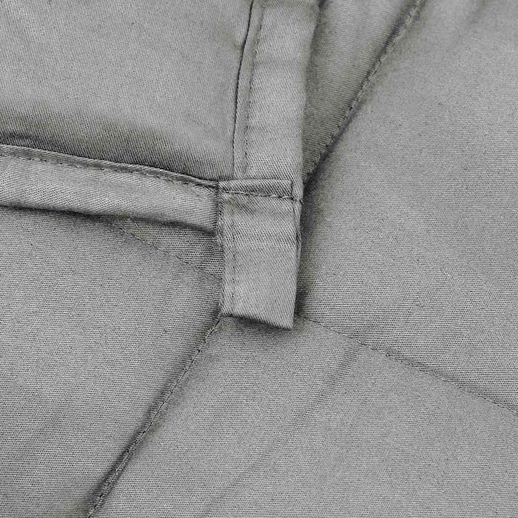 Couverture lestée grise 138x200 cm 10 kg Tissu