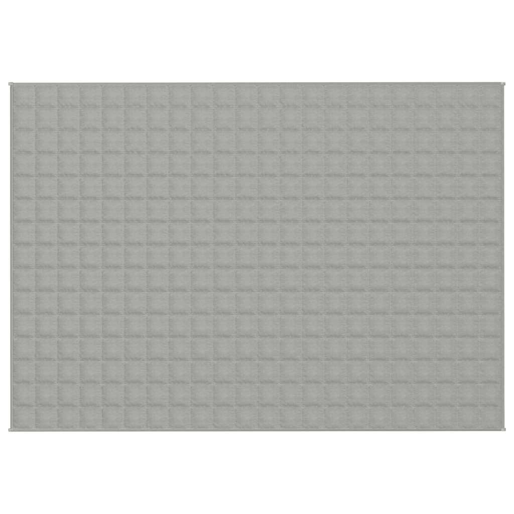 Couverture lestée grise 155x220 cm 11 kg Tissu