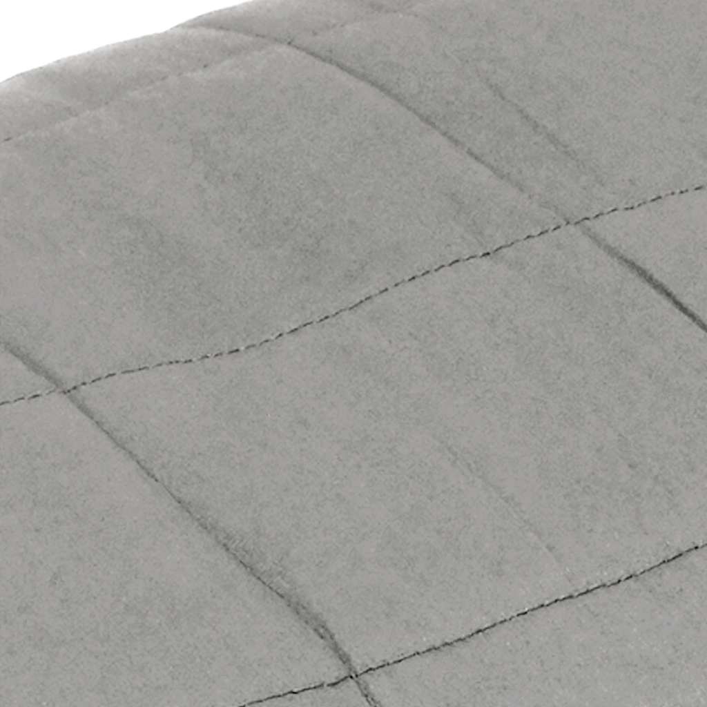 Couverture lestée grise 155x220 cm 11 kg Tissu