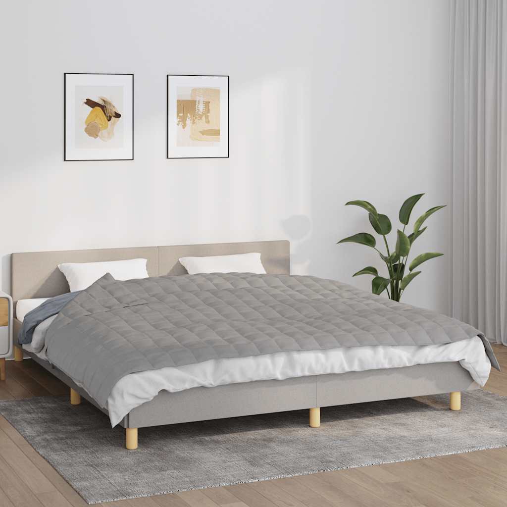 Couverture lestée grise 155x220 cm 11 kg Tissu