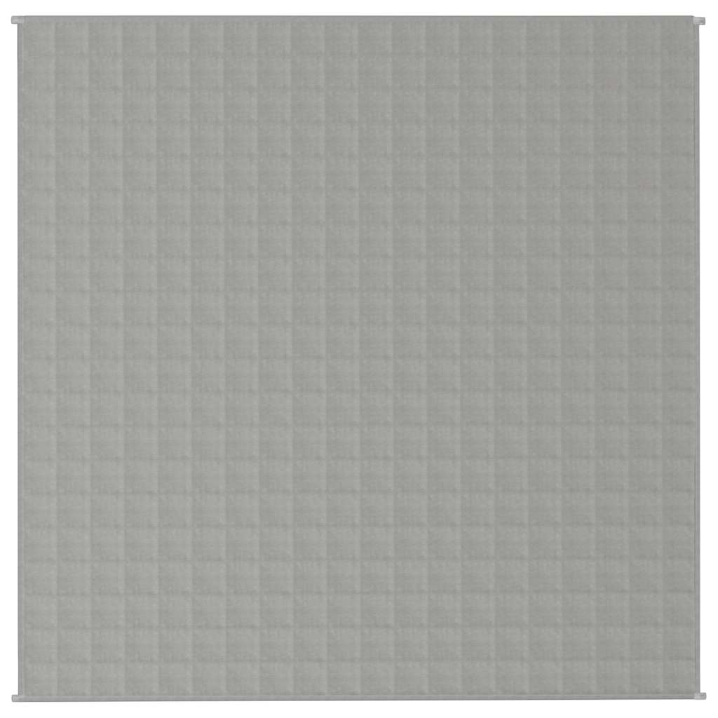 Couverture lestée grise 200x200 cm 9 kg Tissu
