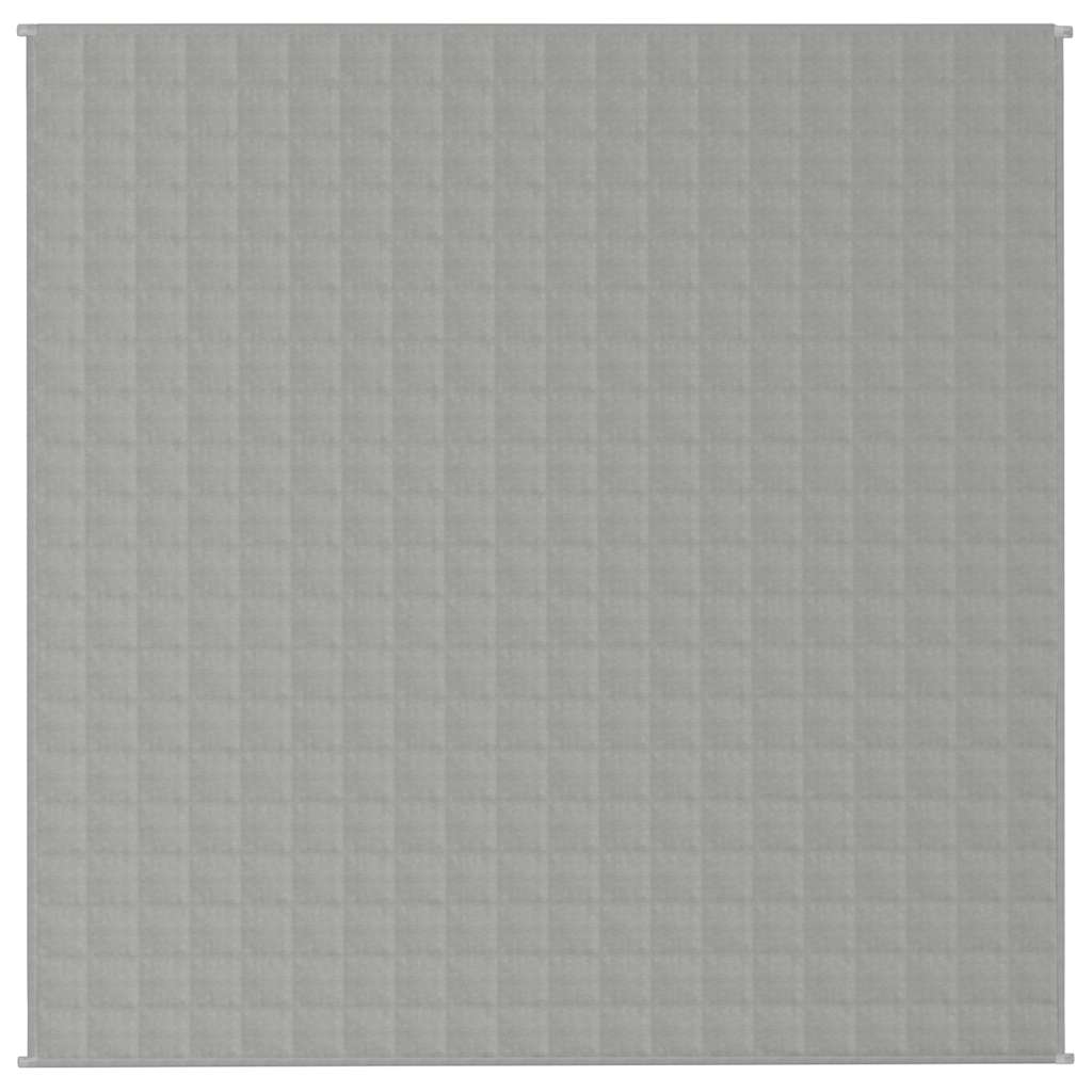 Couverture lestée grise 200x200 cm 13 kg Tissu