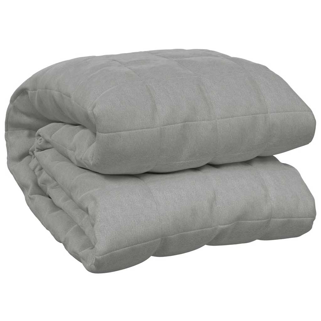 Couverture lestée grise 220x235 cm 11 kg Tissu