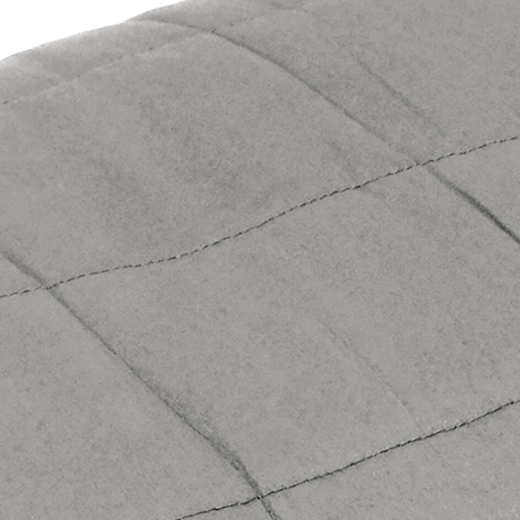 Couverture lestée grise 220x260 cm 15 kg tissu