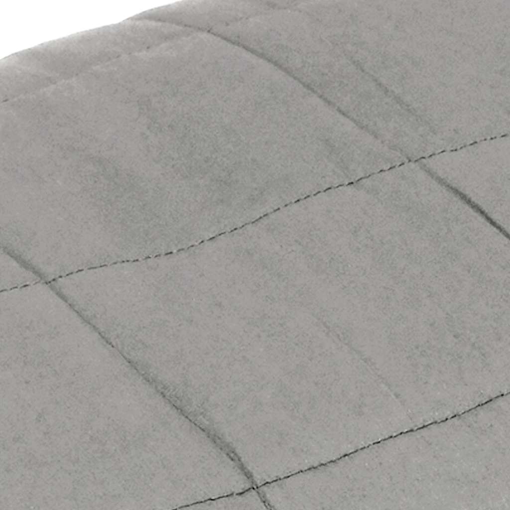 Couverture lestée Grise 235x290 cm 15 kg Tissu