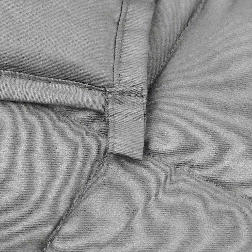 Couverture lestée Grise 235x290 cm 15 kg Tissu