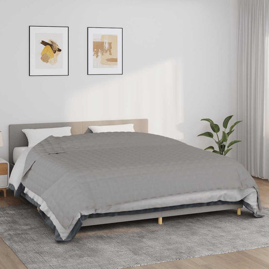 Weighted Blanket Grey 235x290 cm 15 kg Fabric