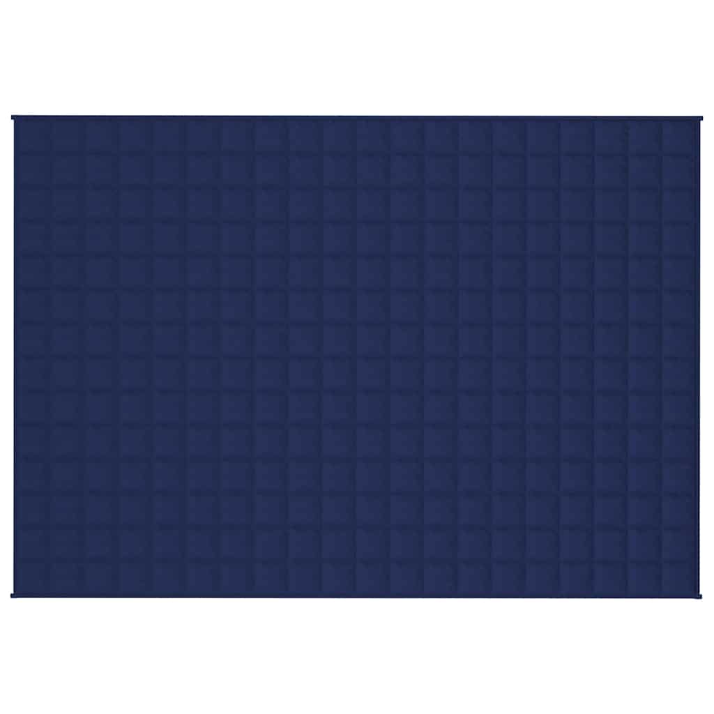 Couverture lestée bleue 138x200 cm 6 kg tissu