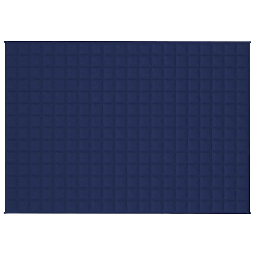 Couverture lestée bleue 138x200 cm 10 kg Tissu