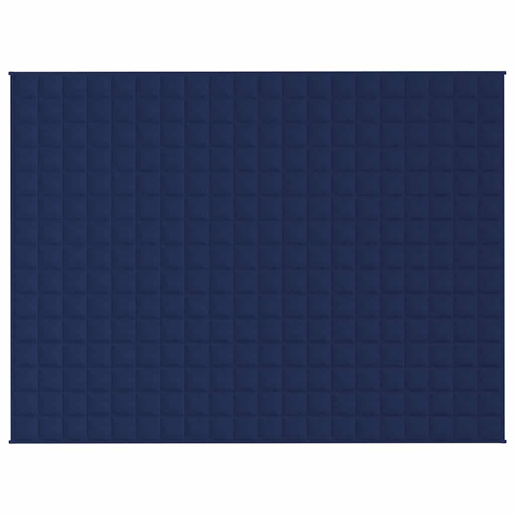 Couverture lestée bleue 150x200 cm 11 kg Tissu
