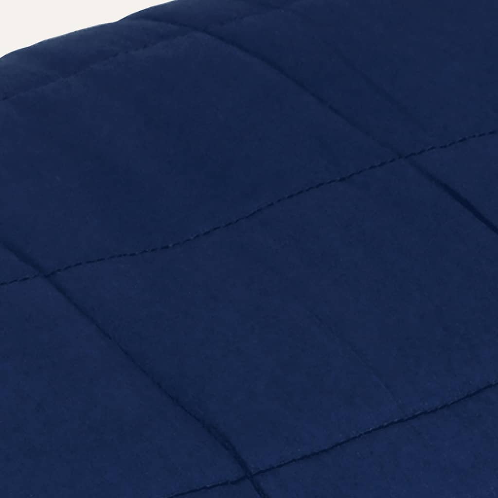 Couverture lestée bleue 150x200 cm 11 kg Tissu