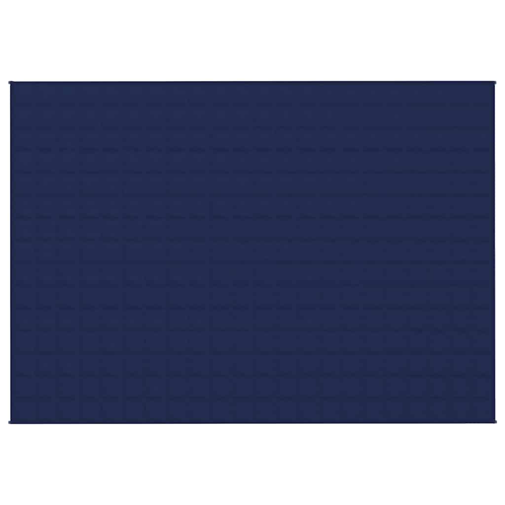 Couverture lestée bleue 155x220 cm 7 kg Tissu