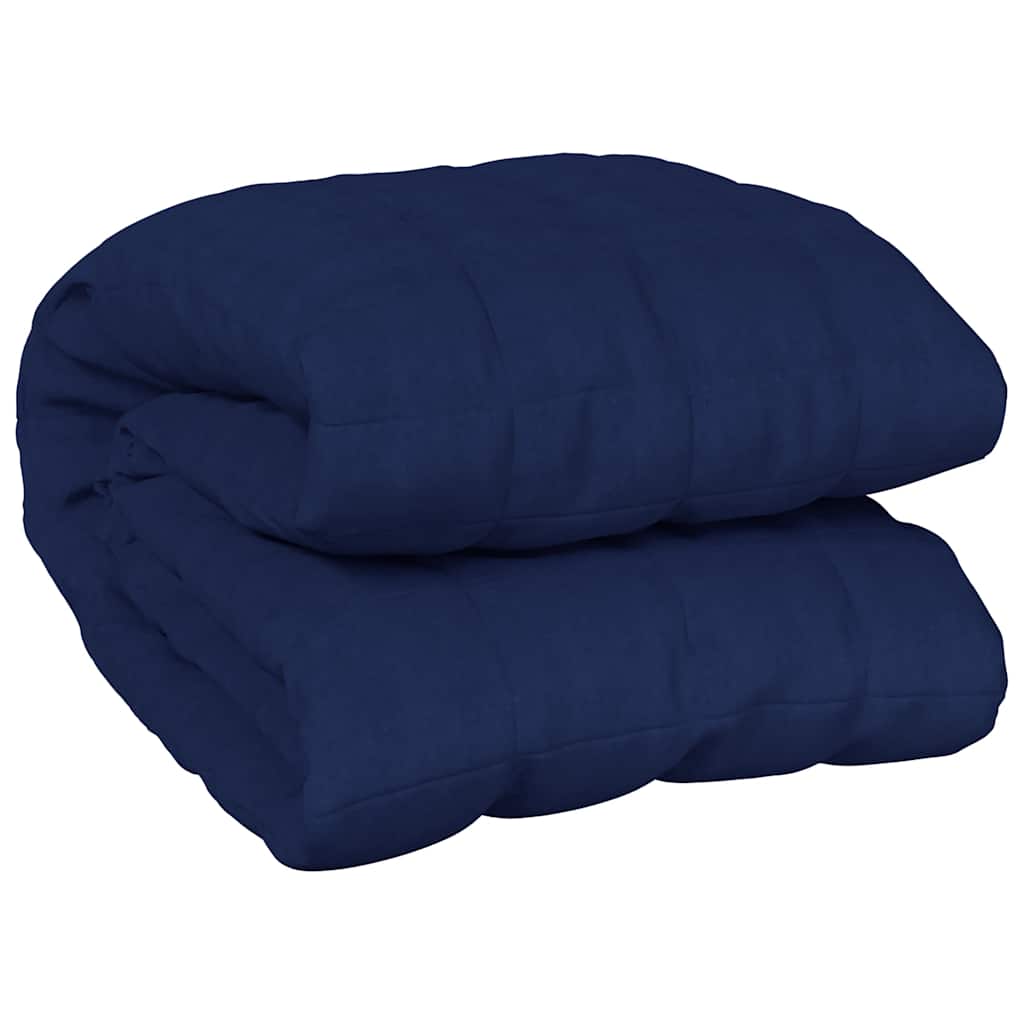 Couverture lestée bleue 200x225 cm 9 kg Tissu