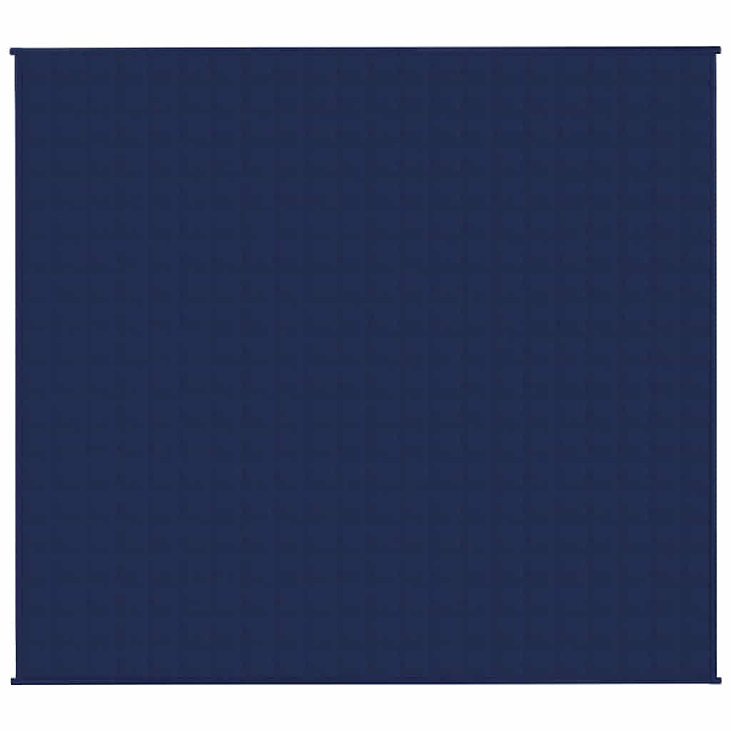 Couverture lestée bleue 200x225 cm 9 kg Tissu