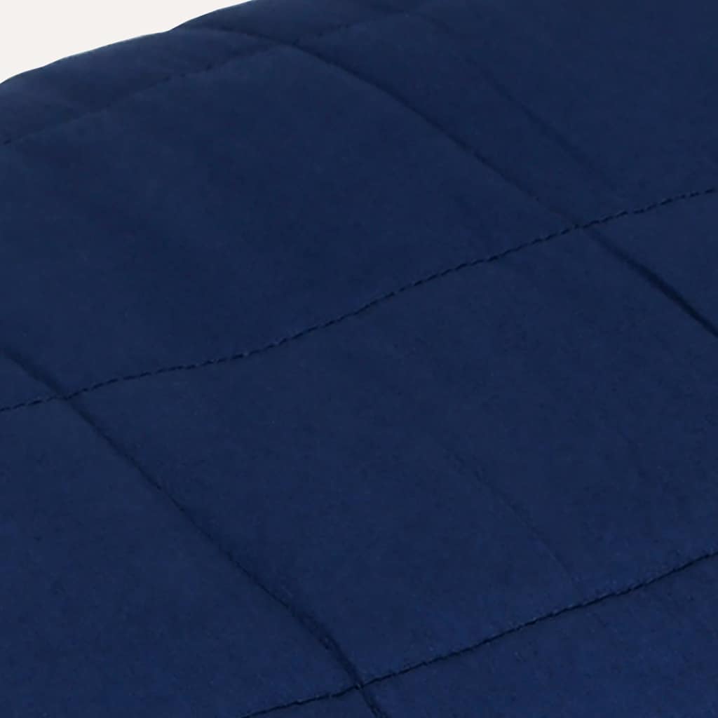 Couverture lestée bleue 200x225 cm 9 kg Tissu