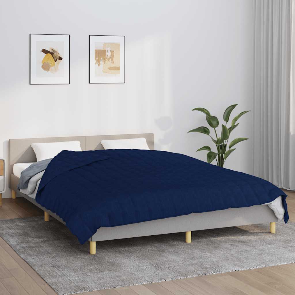 Weighted Blanket Blue 220x235 cm 11 kg Fabric