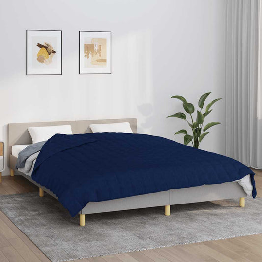 Weighted Blanket Blue 220x235 cm 11 kg Fabric