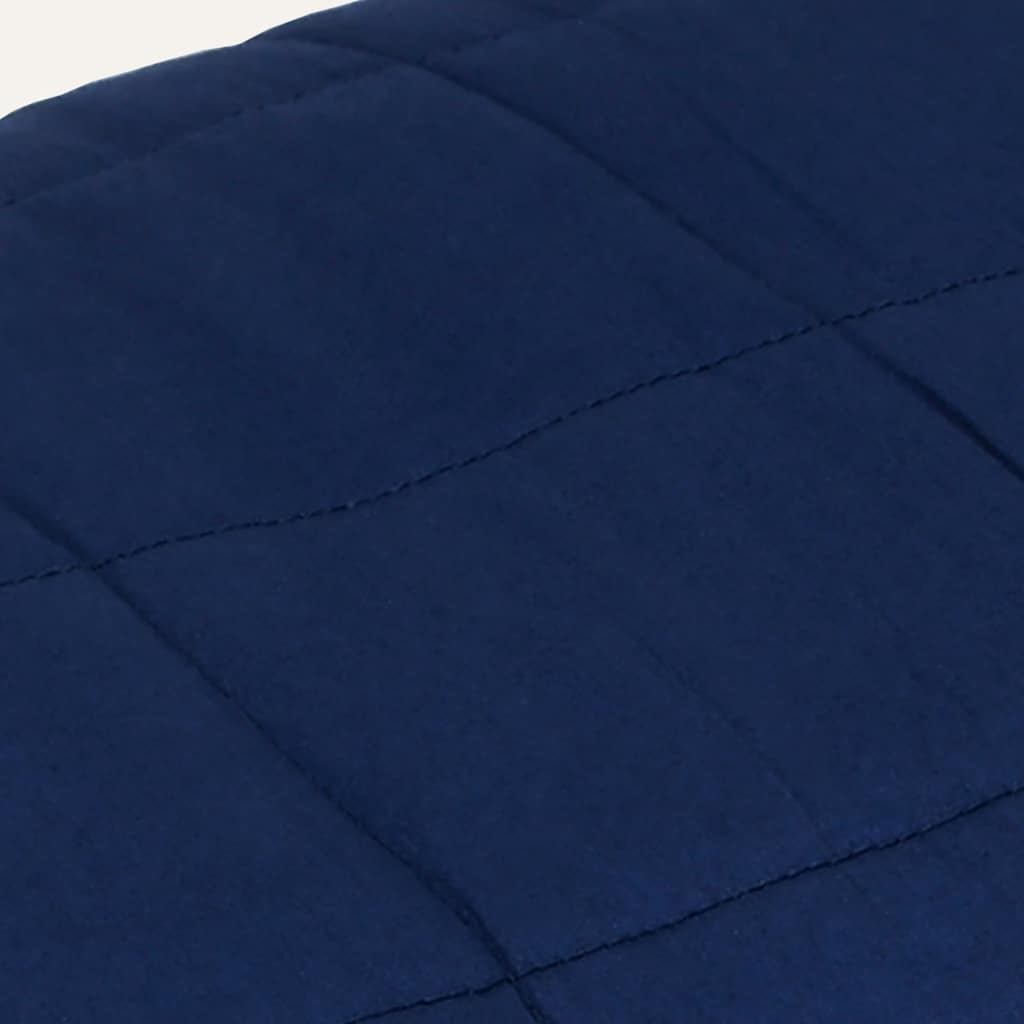 Couverture lestée bleue 220x235 cm 15 kg Tissu