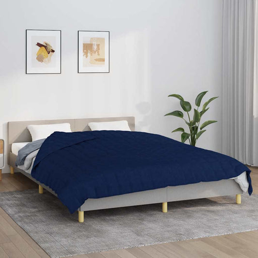 Weighted Blanket Blue 220x235 cm 15 kg Fabric