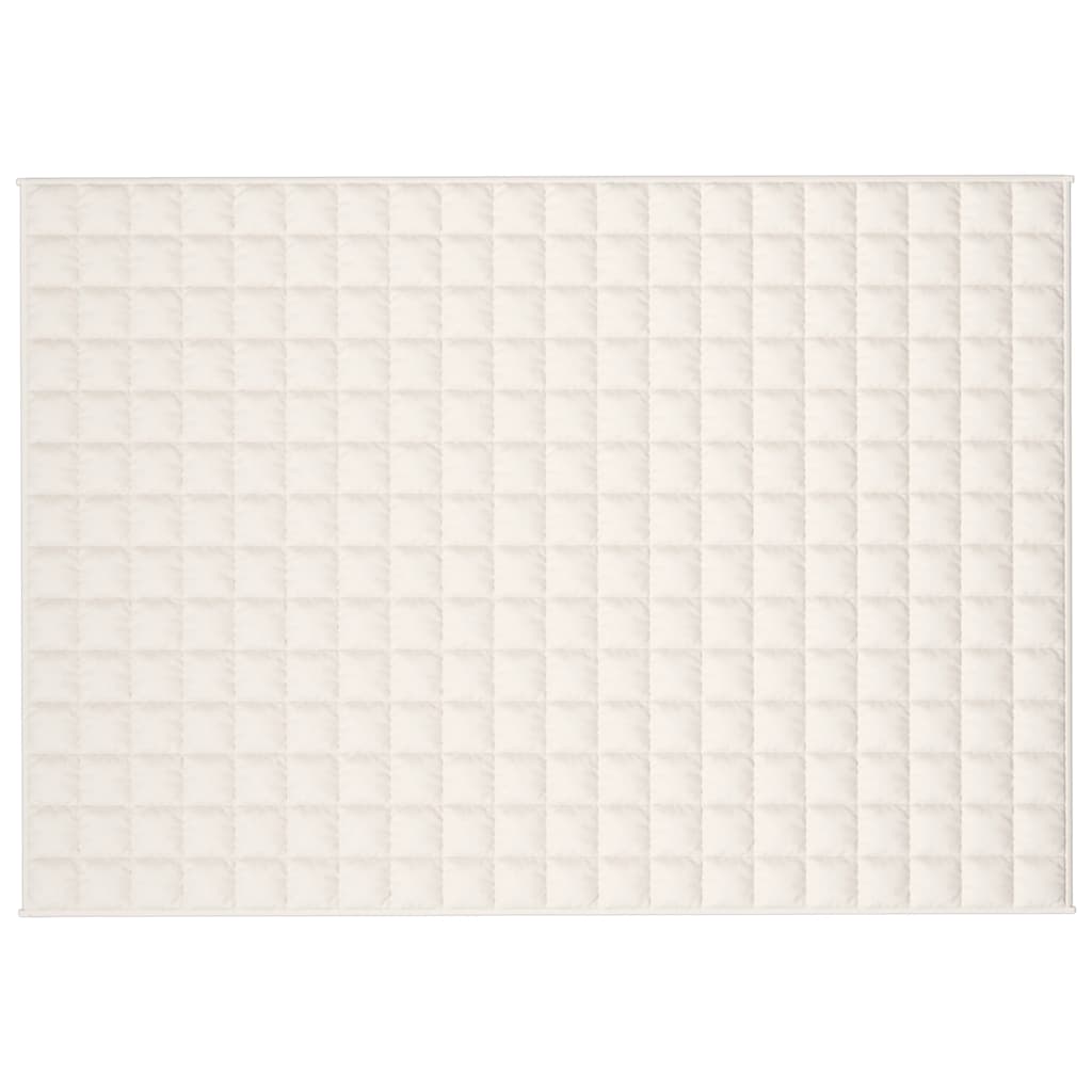 Couverture lestée crème clair 138x200 cm 6 kg Tissu