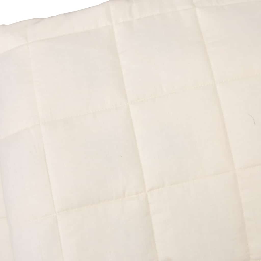 Couverture lestée crème clair 138x200 cm 6 kg Tissu