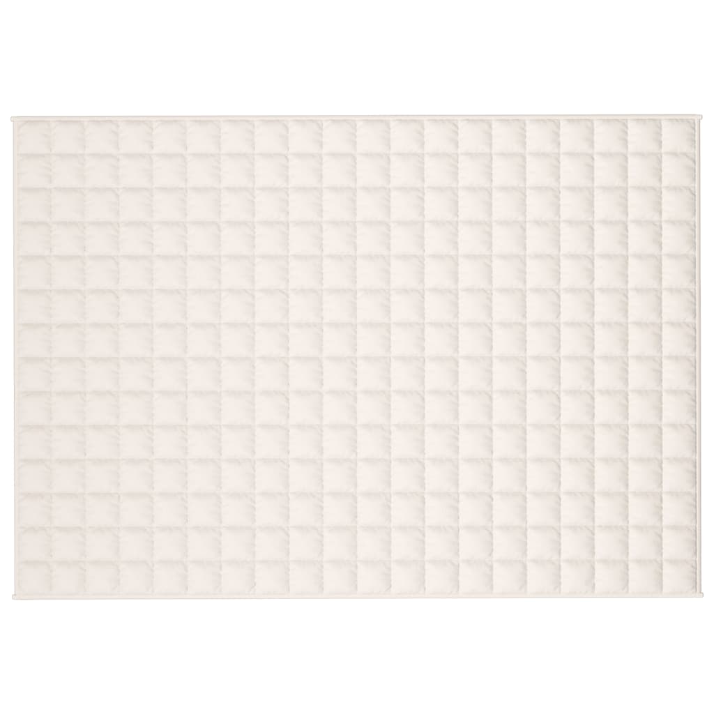 Couverture lestée crème clair 138x200 cm 10 kg Tissu