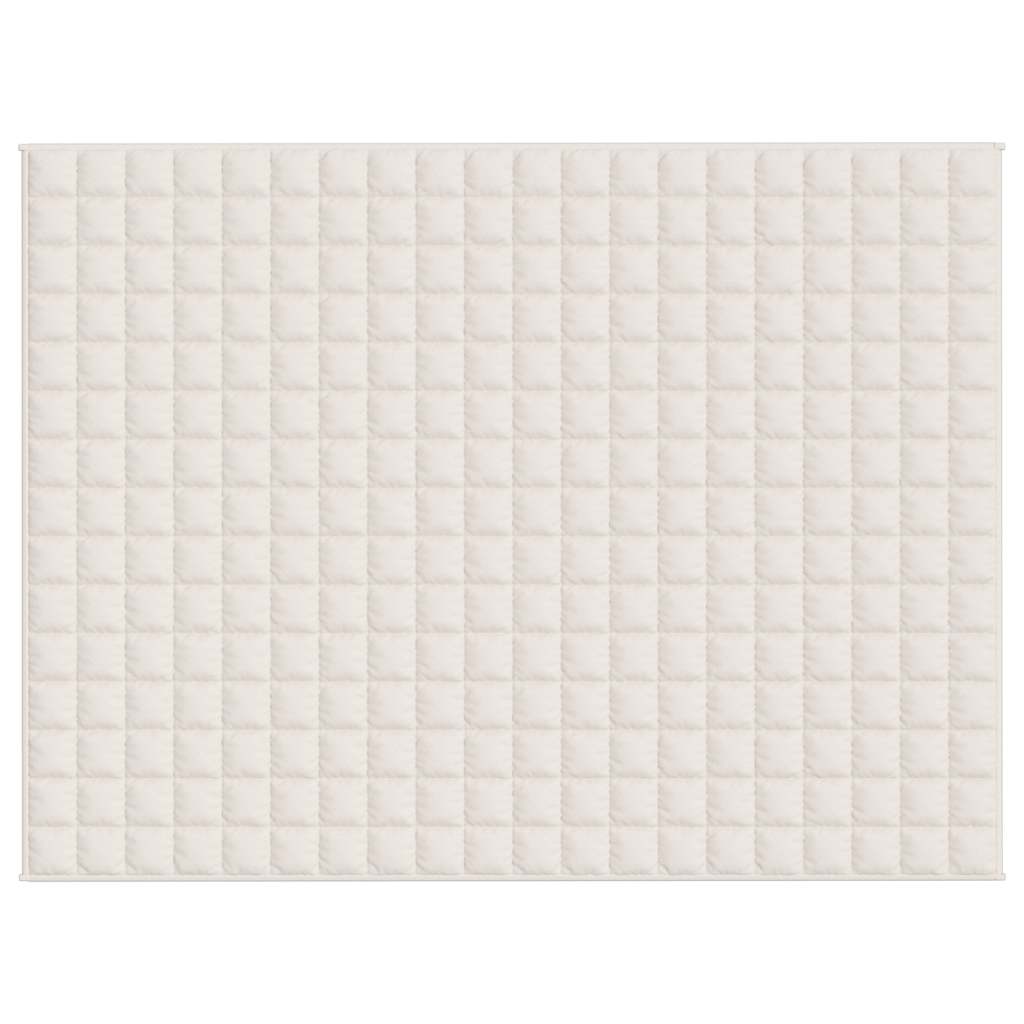 Gewichtsdecke Hellcreme 150x200 cm 11 kg Stoff