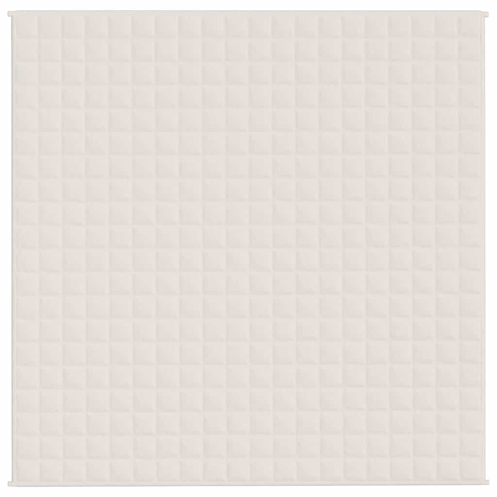 Couverture lestée crème clair 200x200 cm 13 kg Tissu
