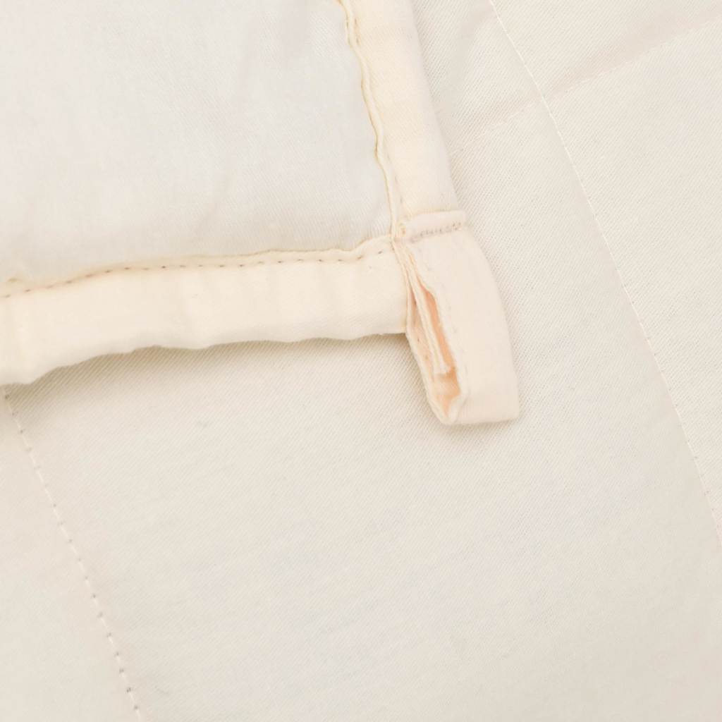 Couverture lestée crème clair 200x225 cm 9 kg Tissu
