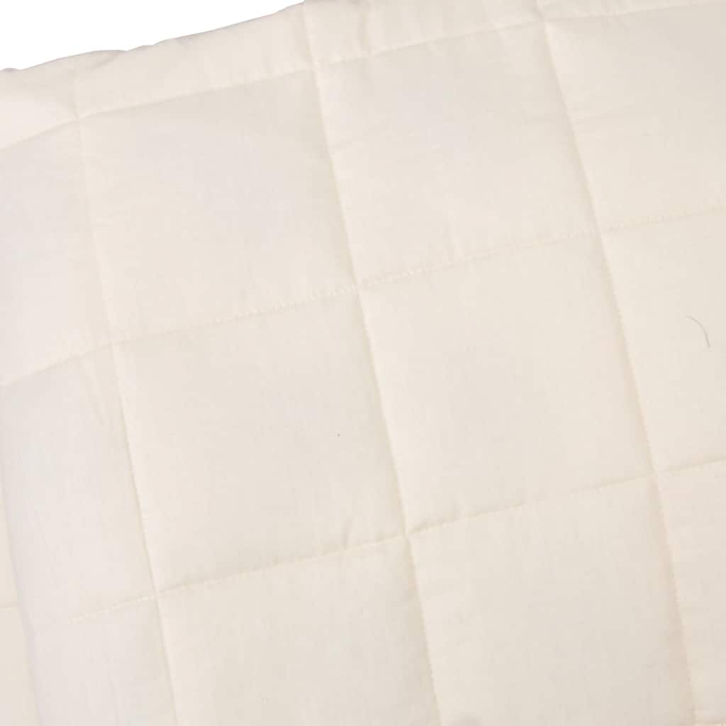 Couverture lestée crème clair 220x260 cm 11 kg Tissu