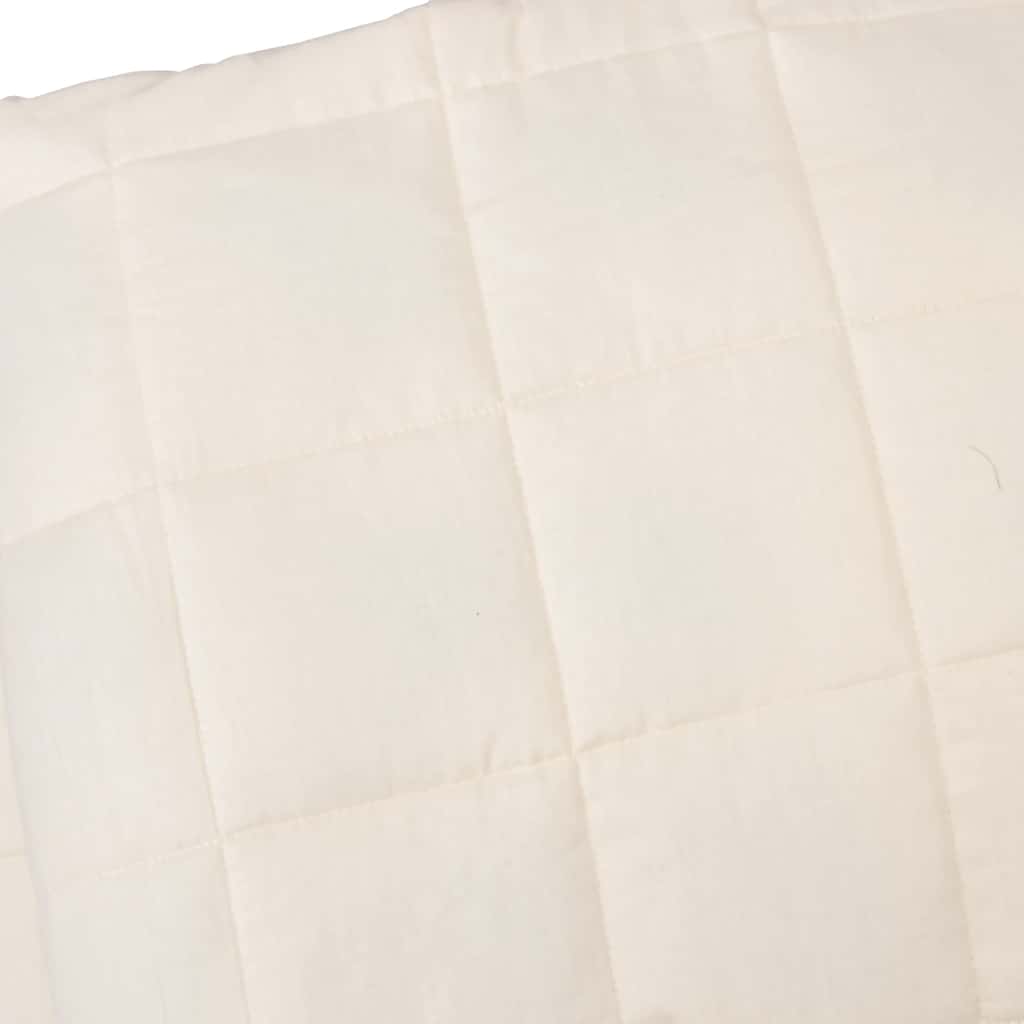 Couverture lestée crème clair 235x290 cm 11 kg Tissu