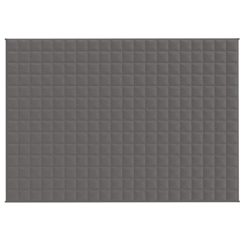 Couverture lestée grise 138x200 cm 6 kg Tissu