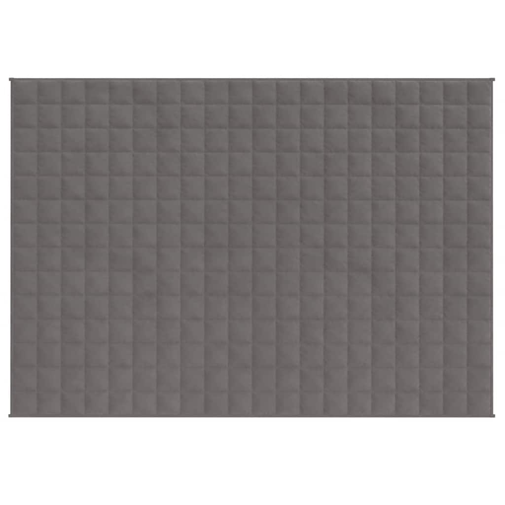 Couverture lestée grise 150x200 cm 11 kg Tissu