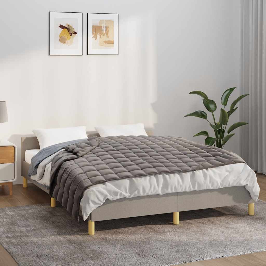 Couverture lestée grise 150x200 cm 11 kg Tissu