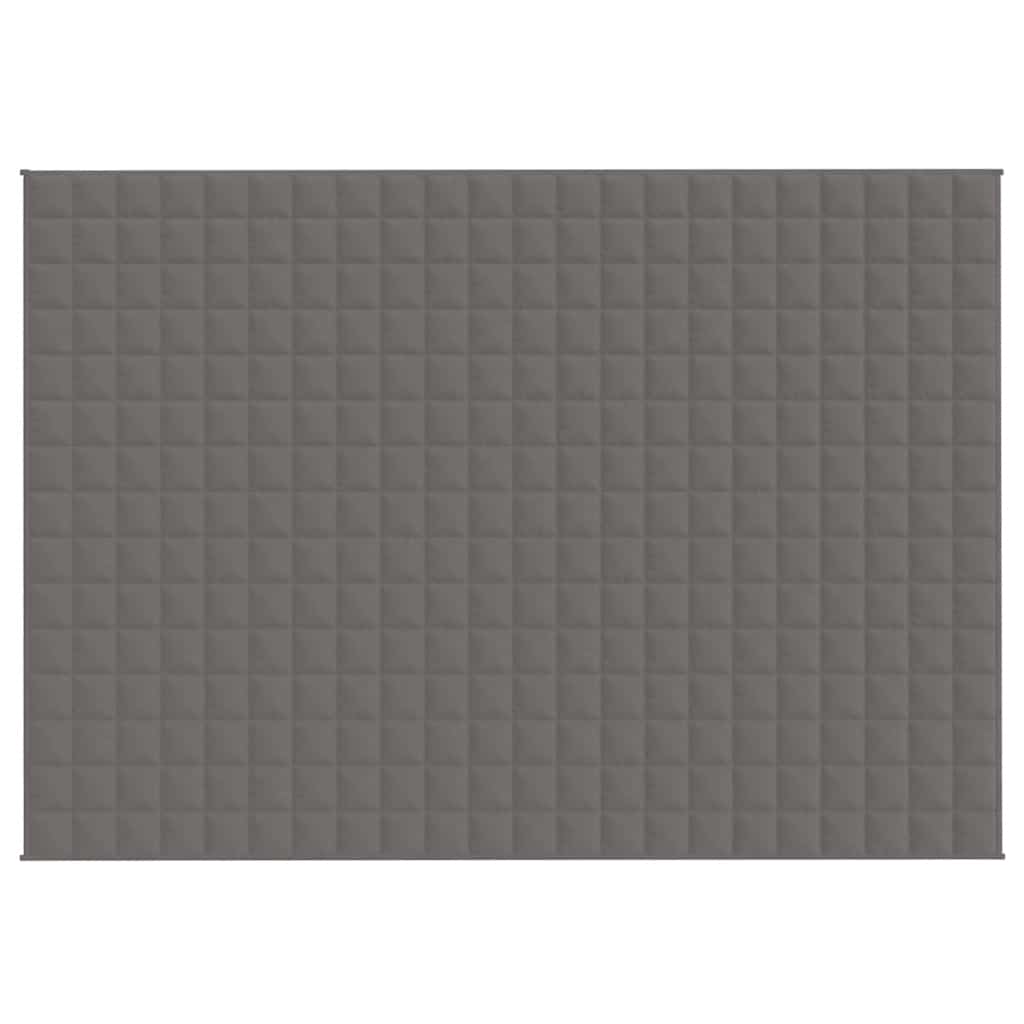 Couverture lestée grise 155x220 cm 7 kg Tissu