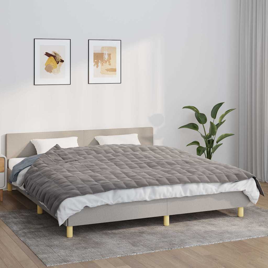 Couverture lestée grise 155x220 cm 7 kg Tissu