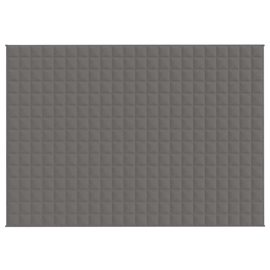 Couverture lestée grise 155x220 cm 11 kg Tissu
